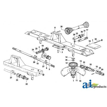 A & I Products Universal Joint Assembly 6" x3" x3" A-W088397